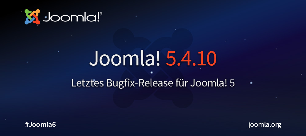 Joomla! 5.4.10 als Bugfix-Release veröffentlicht